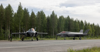 Highway patrol: US Marine F-35s conduct flight operations on Finnish roads